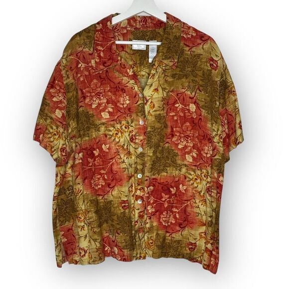 Emma James Liz Claiborne Dress Maxi Sleeveless & Top Linen Blend Plus Size 22W - Picture 10 of 13